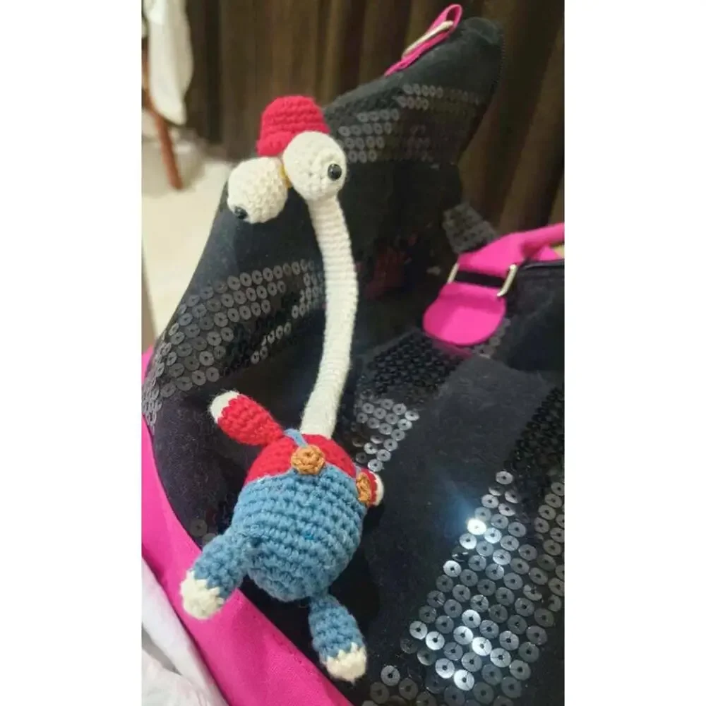 Handmade Amigurumi Crochet Character Doll Charm